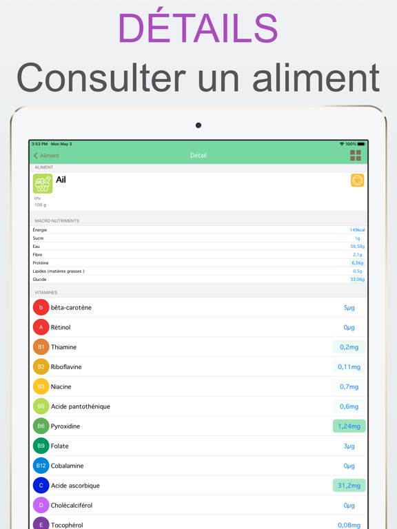 Screenshot #6 pour Alimentation Assistant