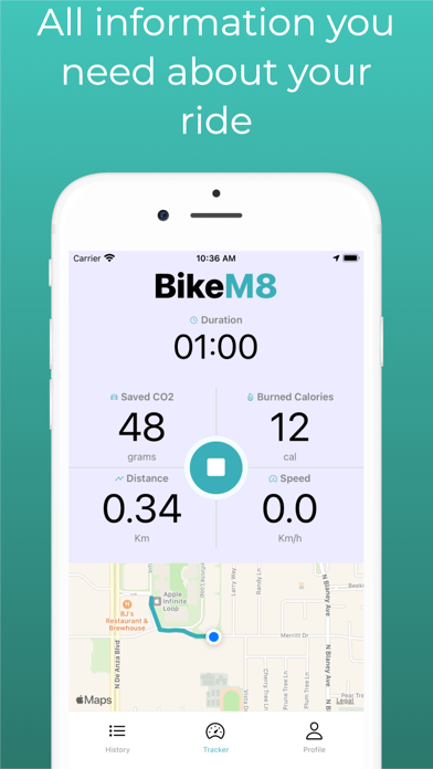 BikeM8 - Track your bike rides Screenshot