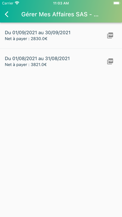 GMA Salarié Screenshot