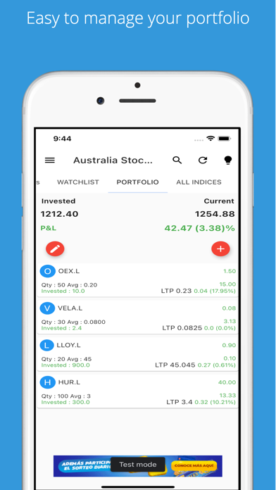 Australia Stock Market Screenshot