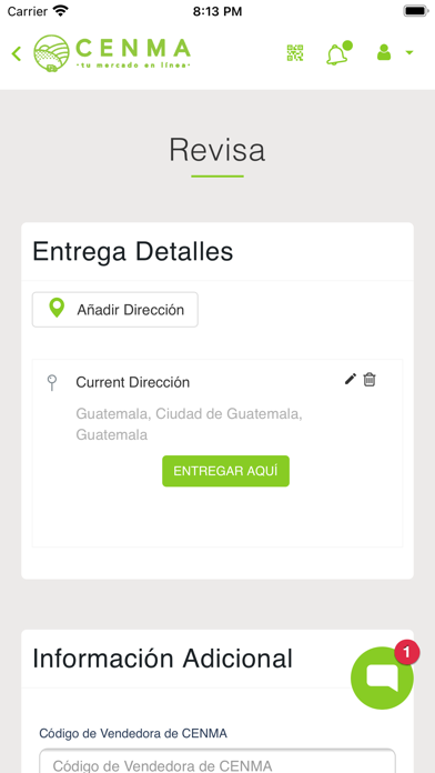 CENMA-MERCADO EN LÍNEA Screenshot
