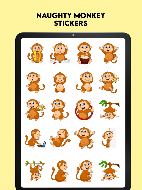 Screenshot #4 pour Naughty Monkey Stickers!