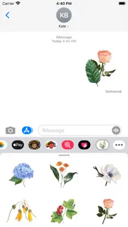 bloom flower stickers iphone screenshot 1
