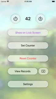 voice counter on lock screen iphone screenshot 1