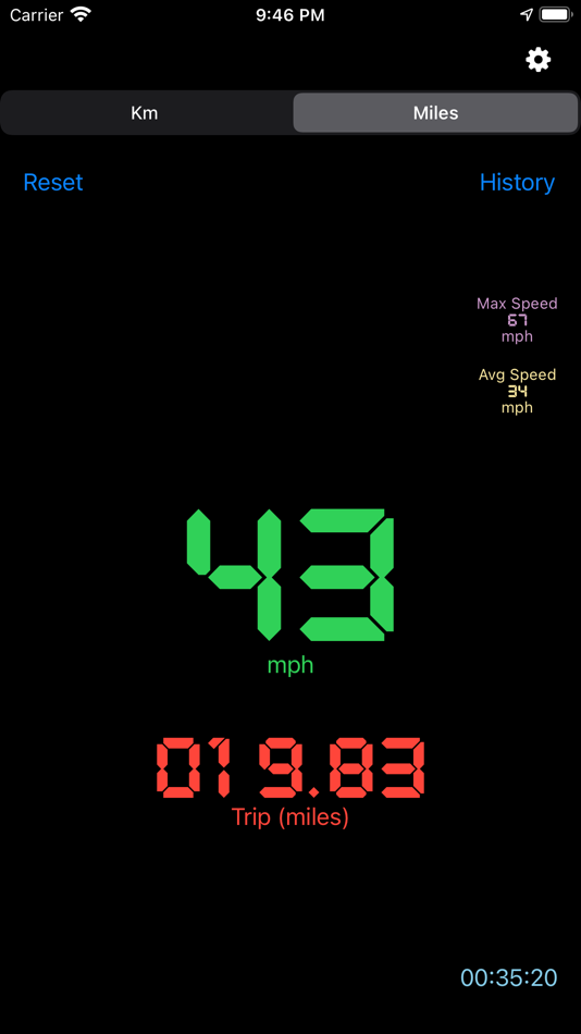 #4. Mph Kmh Counter (Speedometer) (iOS) Podle: Ofir Yagil