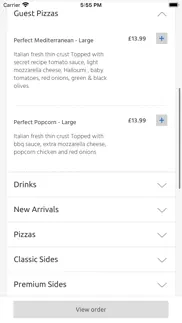 perfect pizza, havant iphone screenshot 2