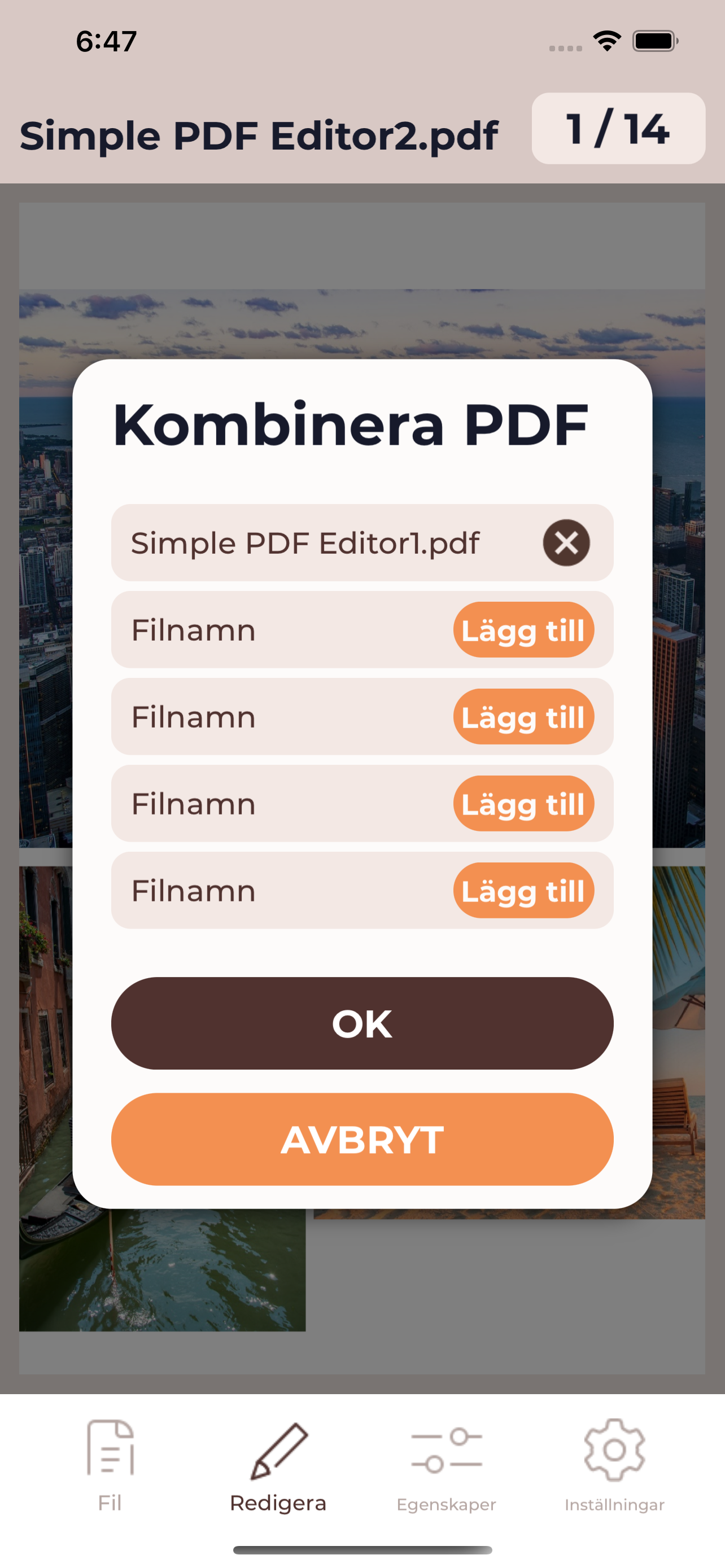 Simple PDF Editor