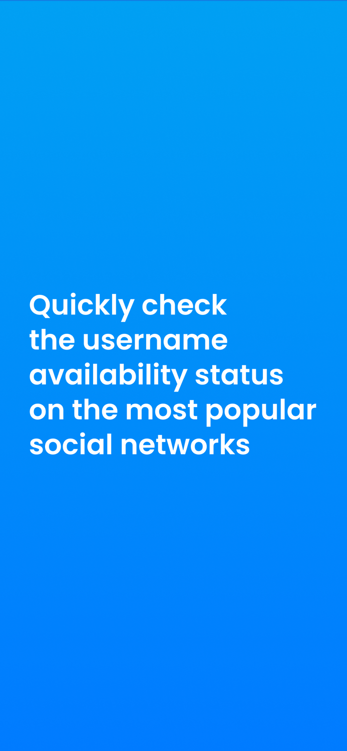 CheckUp Username Availability