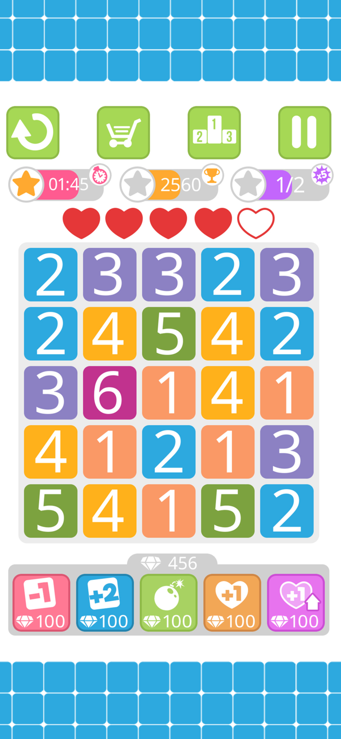 Numbers chain reaction