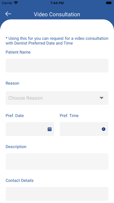 Dental Clinic App Screenshot