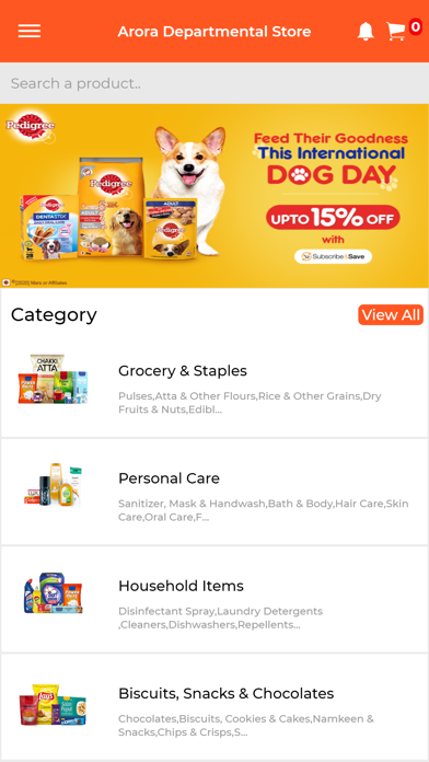 Arora Departmental Store Screenshot