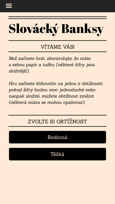 Šifrovačka Slovácký Banksy Screenshot