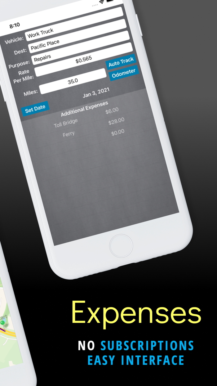 Mileage Expense Log and Tracker