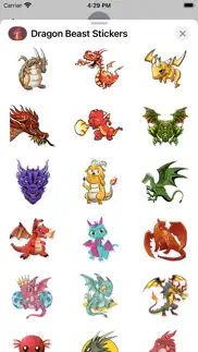 dragon beast stickers iphone screenshot 3