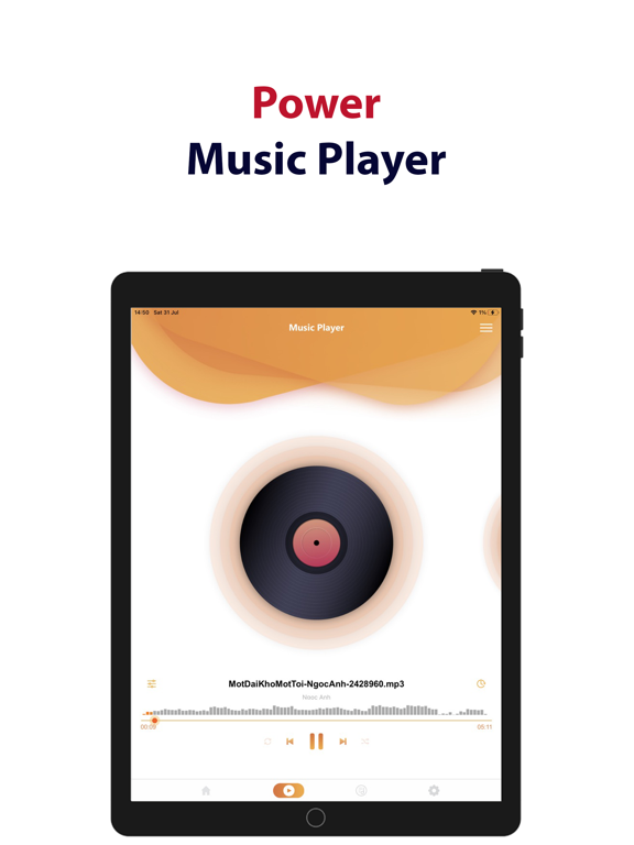 Offline Music Player * iPad screenshot 4 - Music app