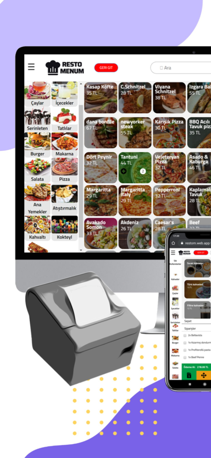 RestoMenum - Adisyon Programı