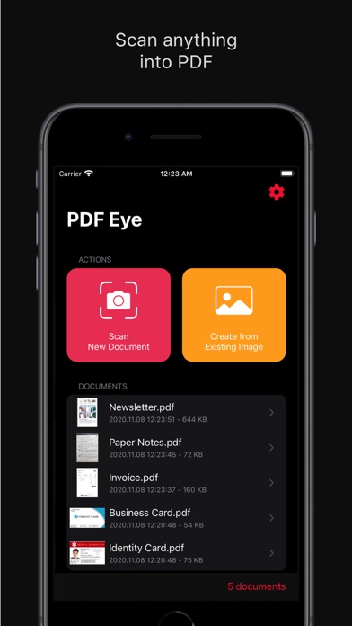 PDF Eye Pro Scanner Screenshot