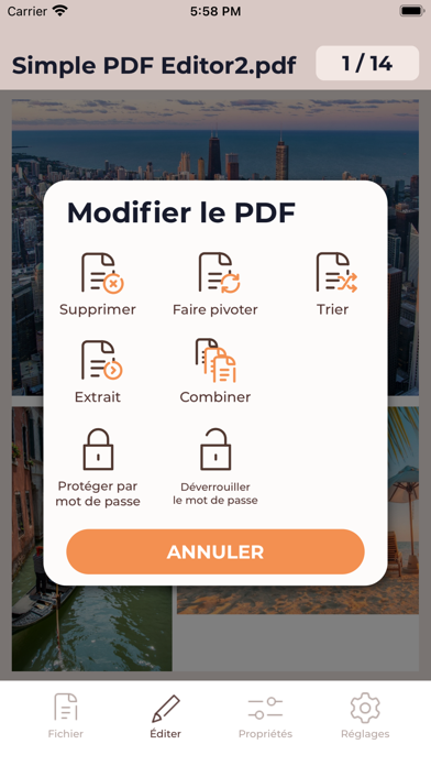 Screenshot #1 pour Éditeur PDF simple