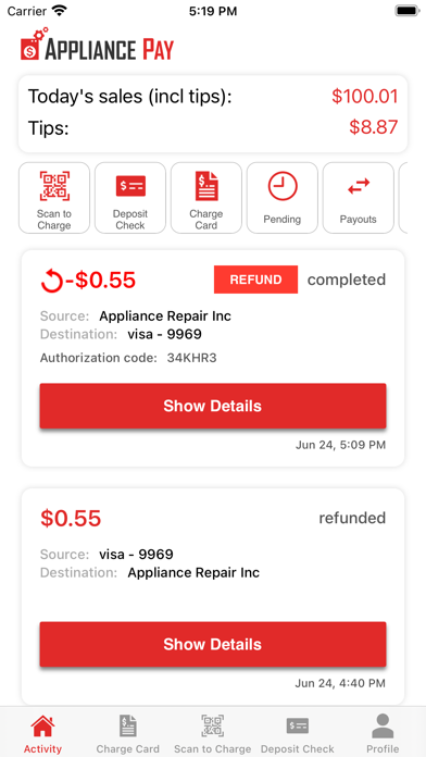 Appliance Pay Screenshot