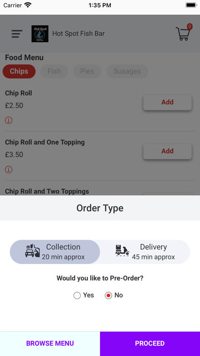 Hot Spot Fish Bar Screenshot