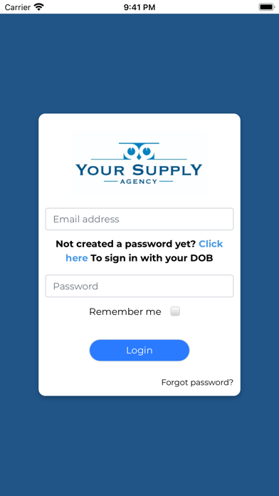 Screenshot #1 pour Your Supply Agency E Timesheet