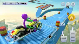 stickman bike jumping & stunts iphone screenshot 2
