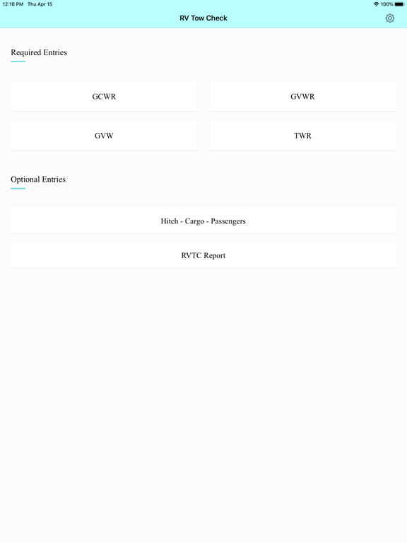 Screenshot #5 pour RV Tow Check