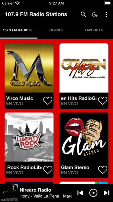 107.9 FM Radio Stations Screenshot