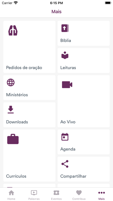 Igreja Bíblica da Paz Screenshot