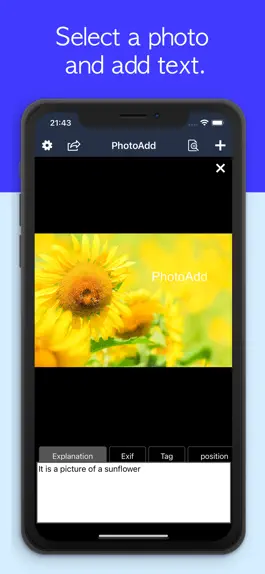 Game screenshot PhotoAdd - Add text to photos apk