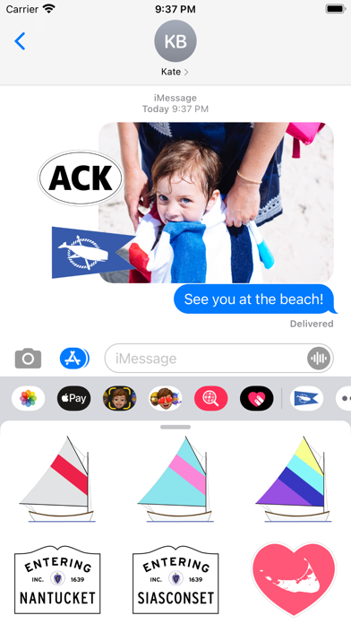 Nantucket Stickers Screenshot