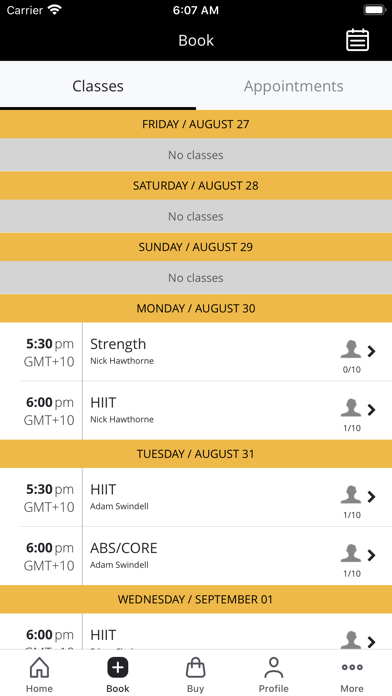 VibeZ 24/7 Fitness Screenshot