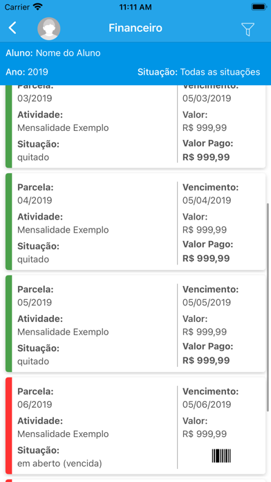 Colégio Santíssimo Sacramento Screenshot