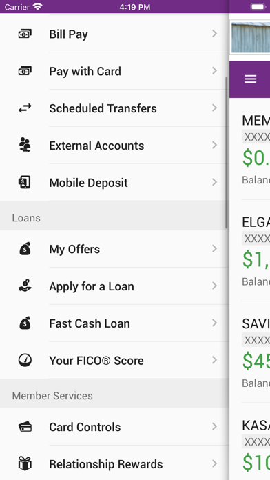 ELGA Credit Union Mobile Screenshot
