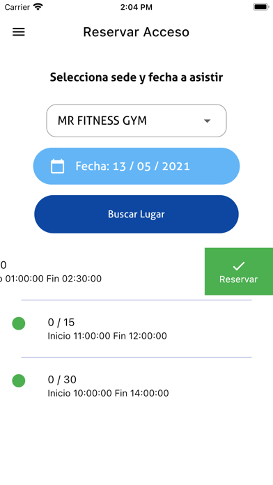 ProGym Cloud Screenshot