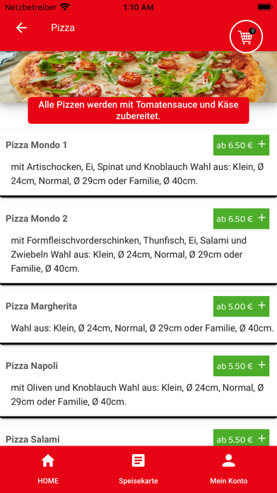 Pizzeria Mondo Aldenhoven Screenshot