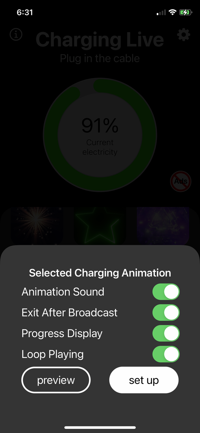 Charging Live - Animation Play