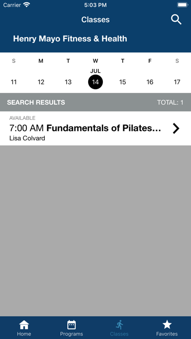 Henry Mayo Health and Fitness Screenshot