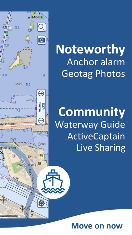 Aqua Map: Marine & Lake charts