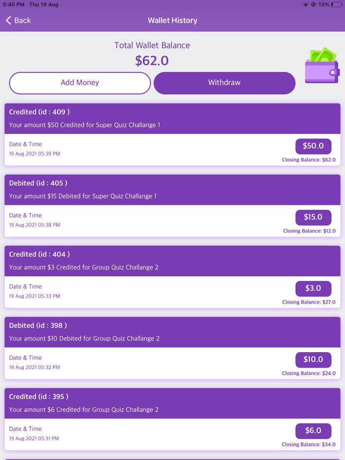 Learn and Earn Rewards