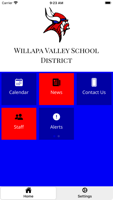 Willapa Valley School District Screenshot