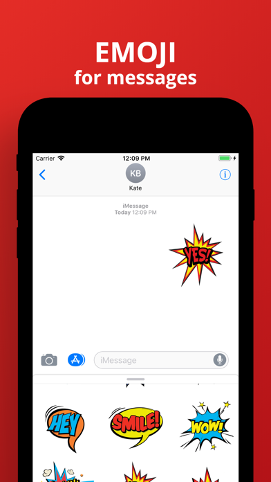 Color comics bubbles stickers Screenshot