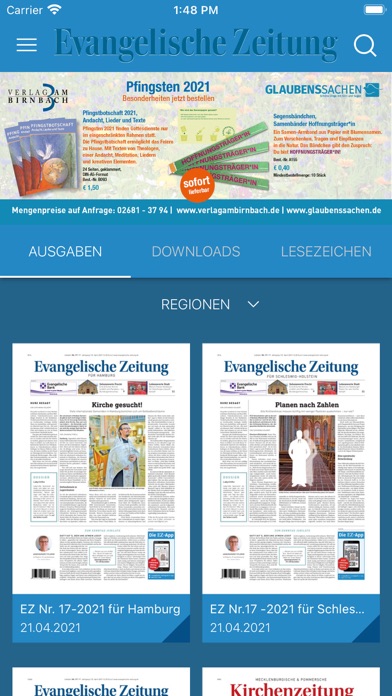 Evangelische Zeitung Screenshot