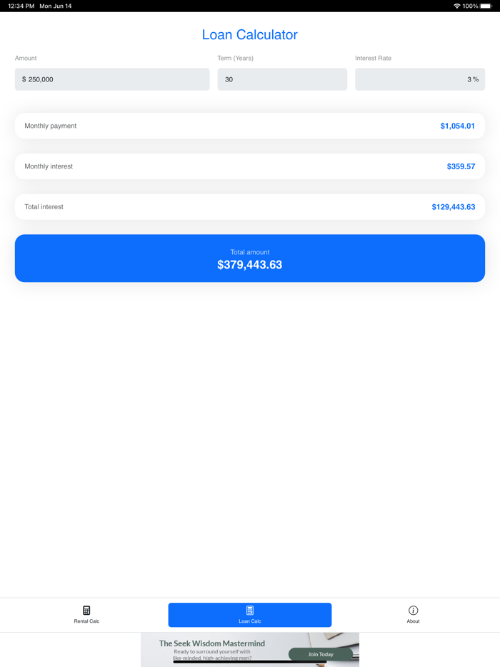 Ingram Rental Calculator