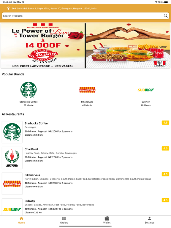 Screenshot #4 pour Apporio Food Delivery