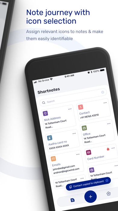 Shortnote-Notes, Tasks, Pass Screenshot