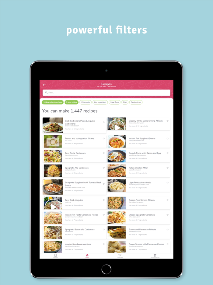 SuperCook Recipe By Ingredient