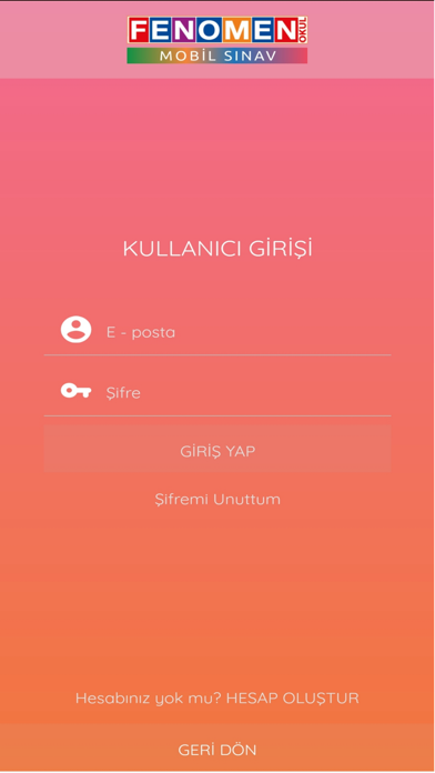 Fenomen Mobil Sınav Screenshot