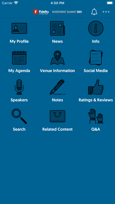 Fidelity International Events Screenshot