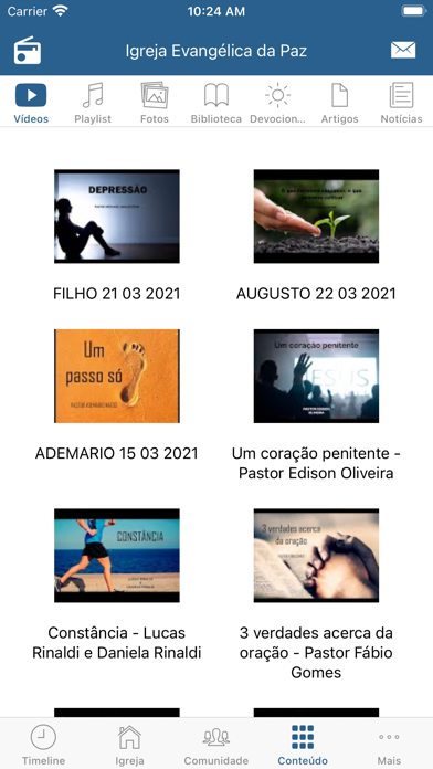 Igreja Evangélica da Paz Screenshot